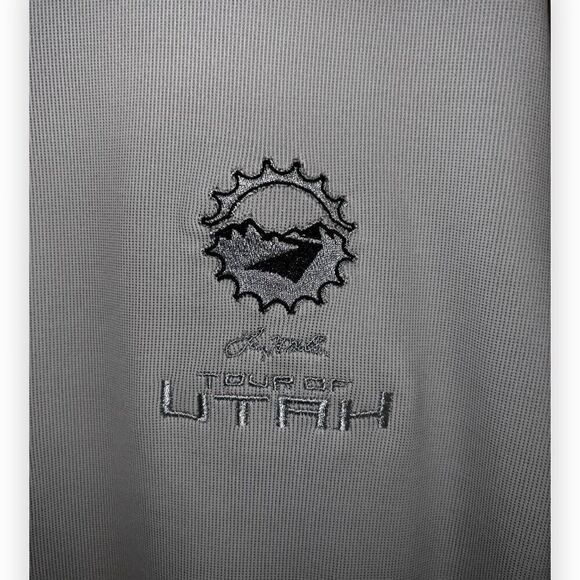 Gray Kühl Performance Shadow Zip Polo Shirt Size L - Picture 5 of 7